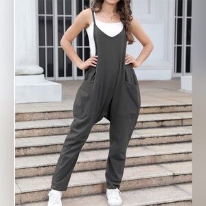 Chic Dark Gray Women's Jumpsuit